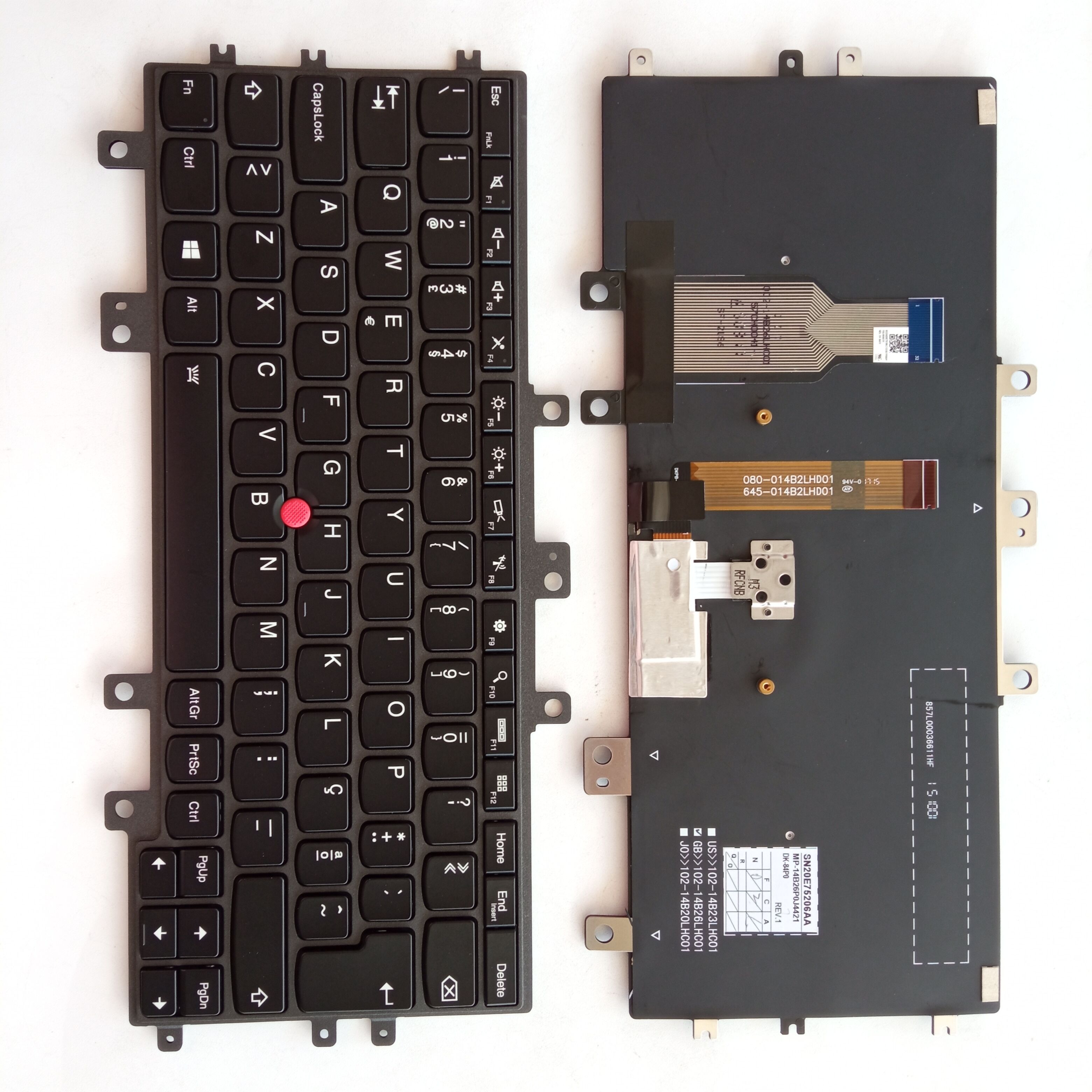 Picture of New Replacement Laptop Keyboard For IBM HELIX2 GRAY FRAME BLACK With Point Backlit PO Layout